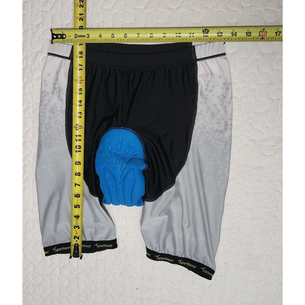XL Compression Sportneer Men Black Padded Bike Shorts Cycling CLEAN (26" flat)